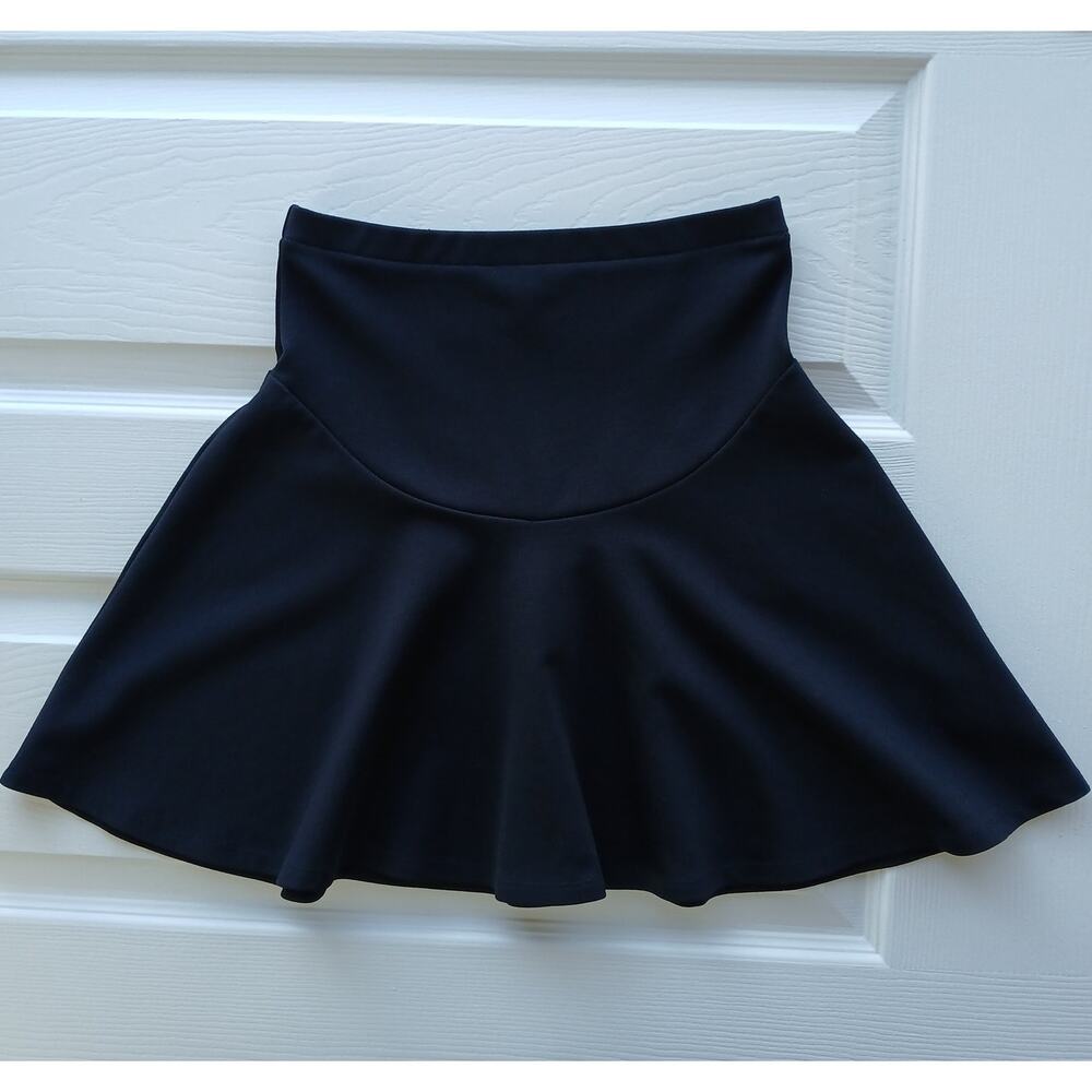 UO Silence+Noise black mini skirt XS repaired preppy goth A-line dark academia - Picture 2 of 9